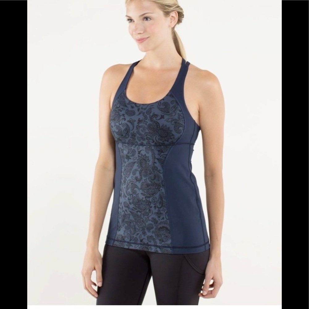 Lululemon Energy Tank Paisley Inkwell 6